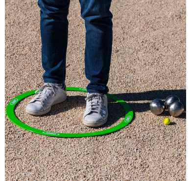 Cercle de pétanque rigide vert