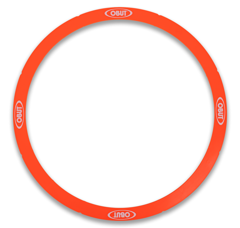 14 cercles de pétanque rigides corail