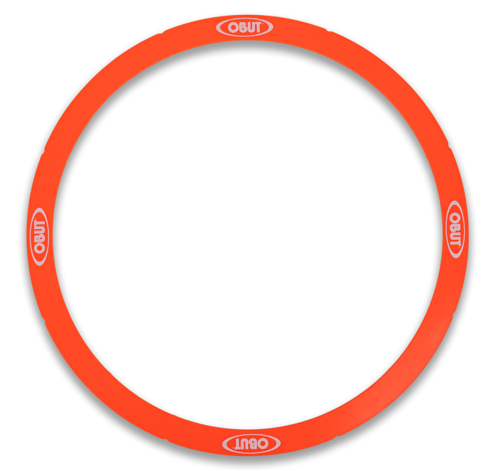 14 cercles de pétanque rigides corail