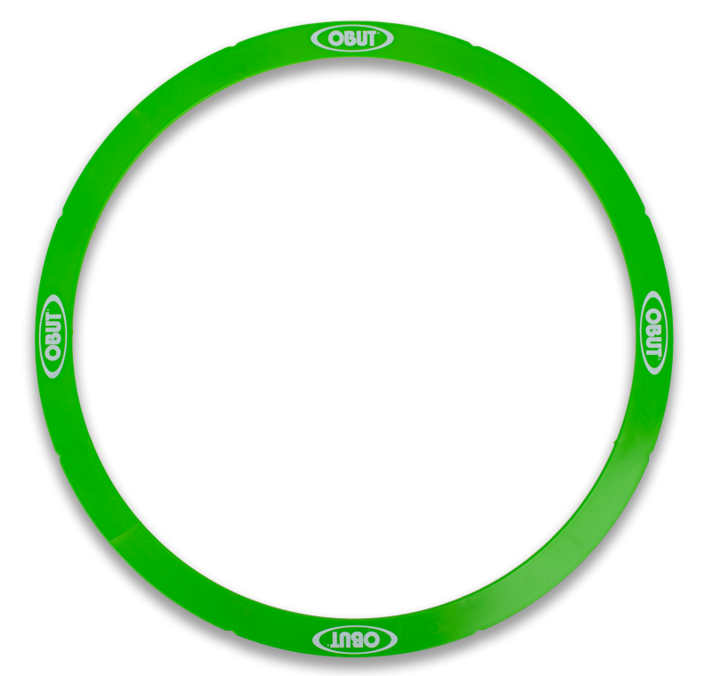 14 cercles de pétanque rigides verts