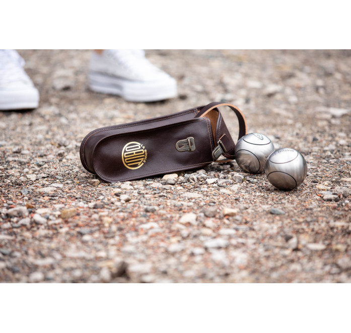 Kastanjebruine leren tas