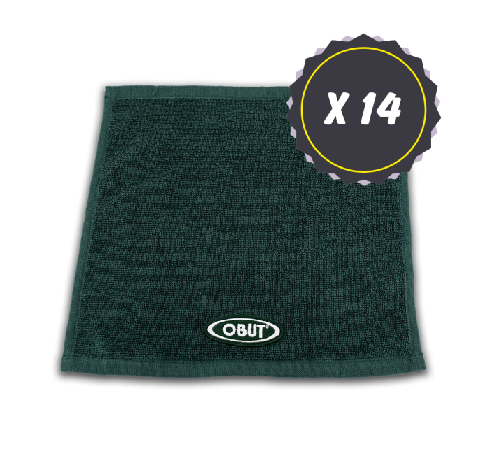 14 Chiffonnettes Luxe verte Obut
