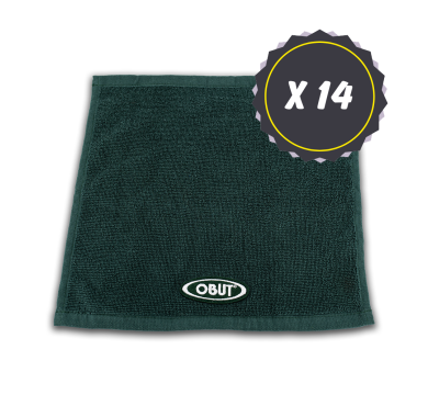 14 Obut Luxus-Reinigungstücher grün