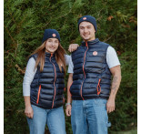 Blauwe muts met vintage Obut-logo