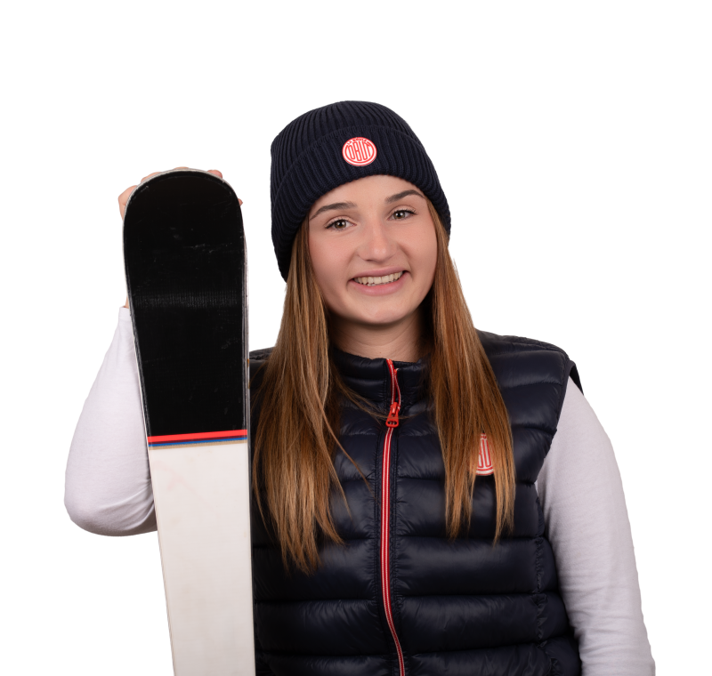 Blauer Beanie mit Vintage-Logo von Obut Blauer Beanie mit Vintage-Logo von Obut