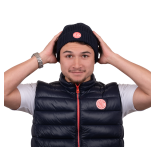 Blauwe muts met vintage Obut-logo