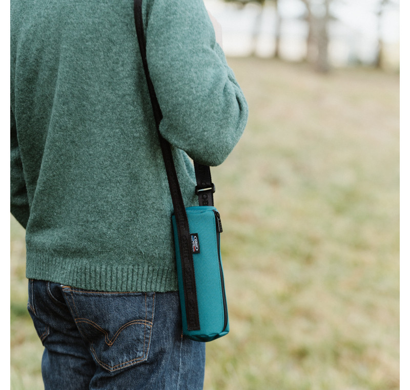 Set mit 12 Pétanque-Taschen aus Eukalyptus-Canvas mit Schultergurt