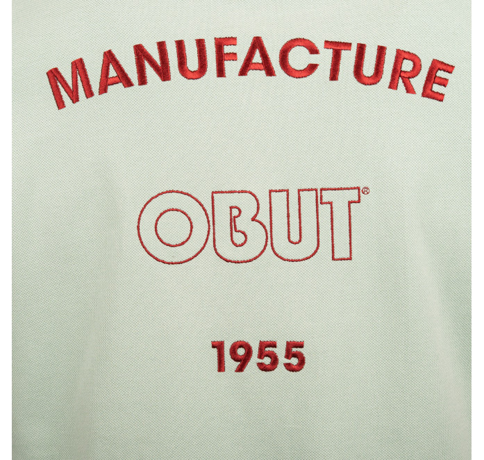 Men's white polo shirt