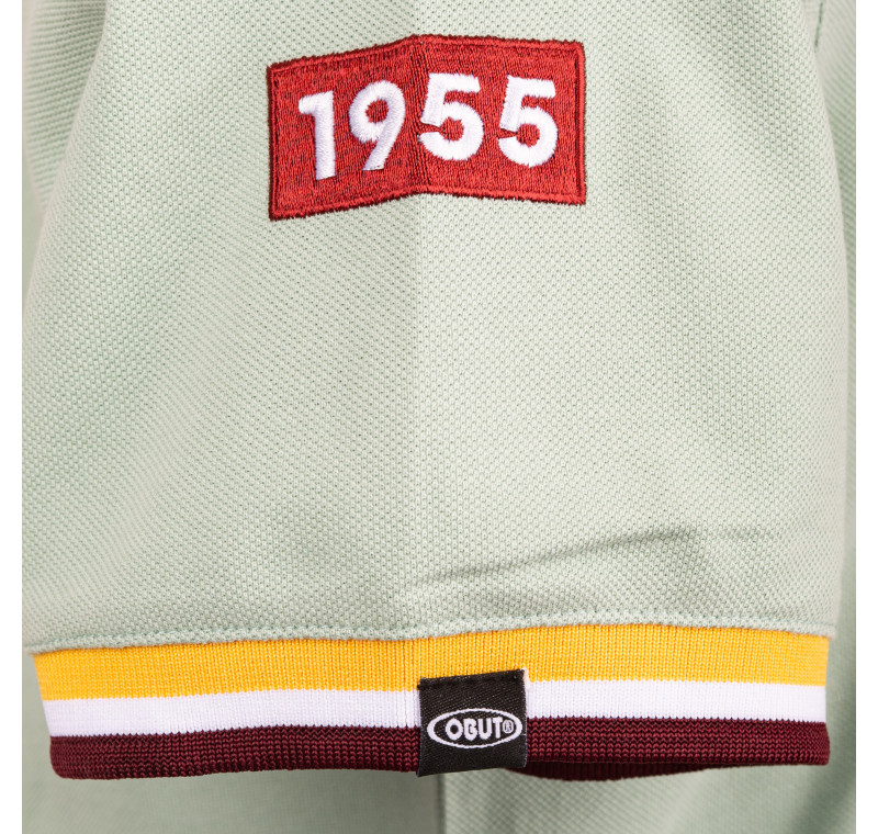 Men's white polo shirt