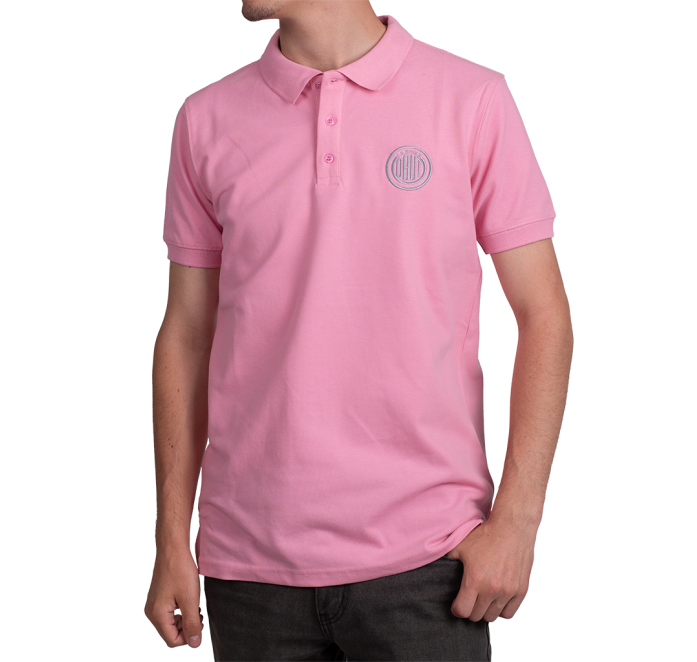 Men's pink polo shirt