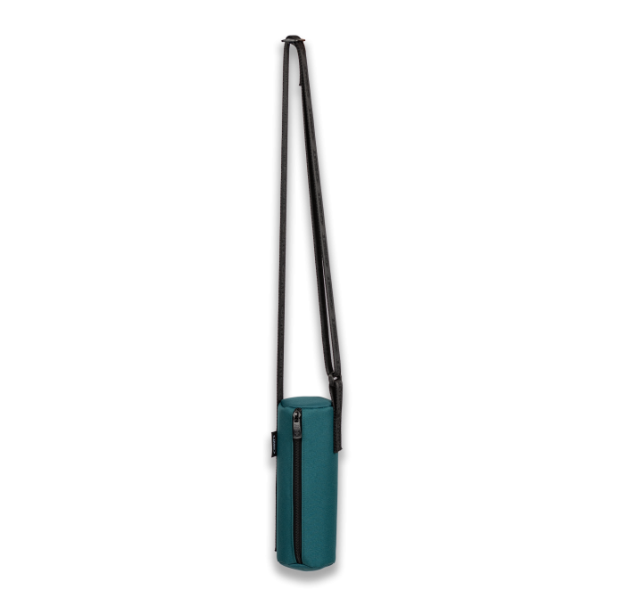 Set van 12 petanque tasjes van eucalyptus canvas met schouderriem