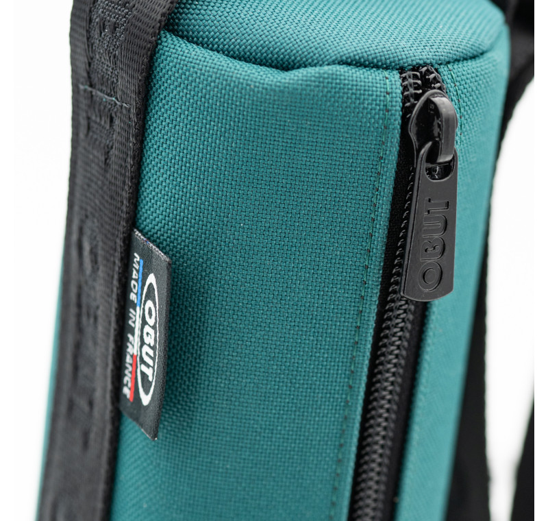 Set van 12 petanque tasjes van eucalyptus canvas met schouderriem