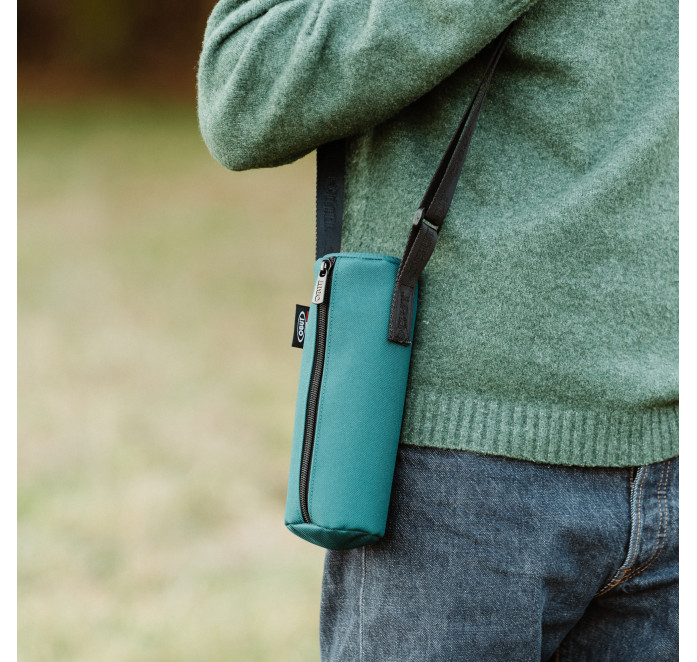 Eucalyptus Canvas Pétanque Pouch with Shoulder Strap