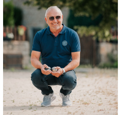 Marinblå tenniströja herr