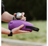 12 violette Canvas-Taschen