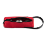 Pétanque-Tasche aus Canvas in Kirschrot