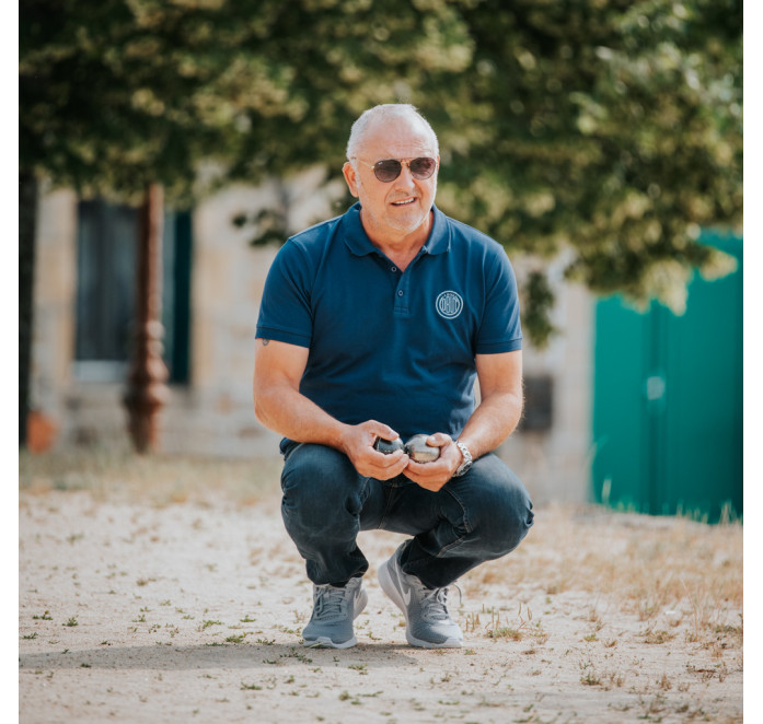 Herenpolo in marineblauw