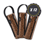 12 Leopard Pouch Bags