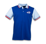 Men’s blue polo shirt with...