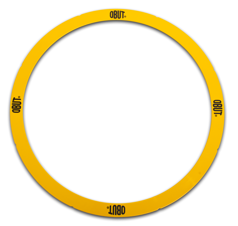 Cercle de pétanque rigide jaune