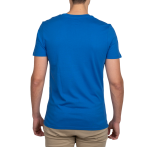 Azurblått t-shirt herr