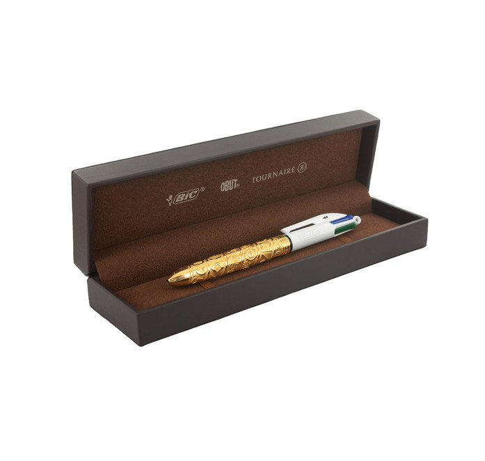BIC® 4 Kleuren™ BIC x Obut x Tournaire – Geelbrons