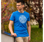 Herren-T-Shirt azurblau