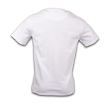Weißes Herren-T-Shirt mit schwarzem OBUT-Logo