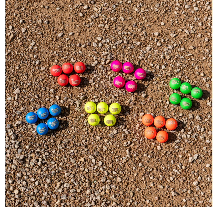 Set van 14 netten met 30 petanquebut Set van 14 netten met 30 petanquebut