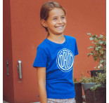 Camiseta infantil azul