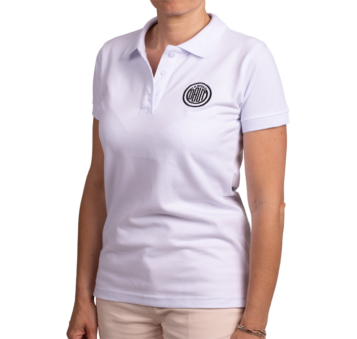 Frauen-Polo-Shirt, weiß Frauen-Polo-Shirt, weiß