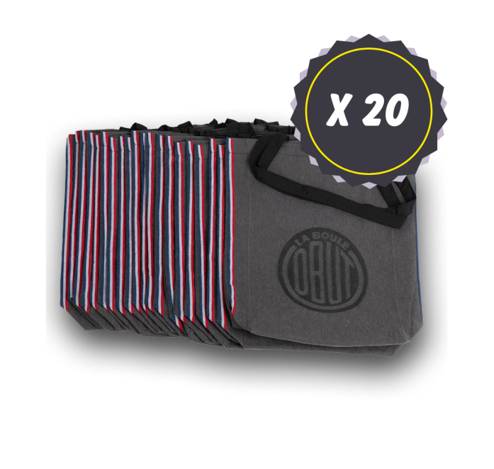 Lote de 20 totebags con fuelle Obut Lote de 20 totebags con fuelle Obut