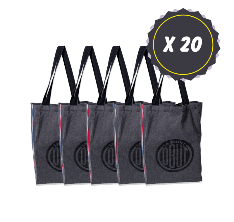 20 Totebags mit Seitenfalte von Obut 20 Totebags mit Seitenfalte von Obut