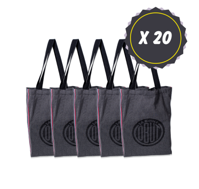 Set of 20 Obut gusseted tote bags