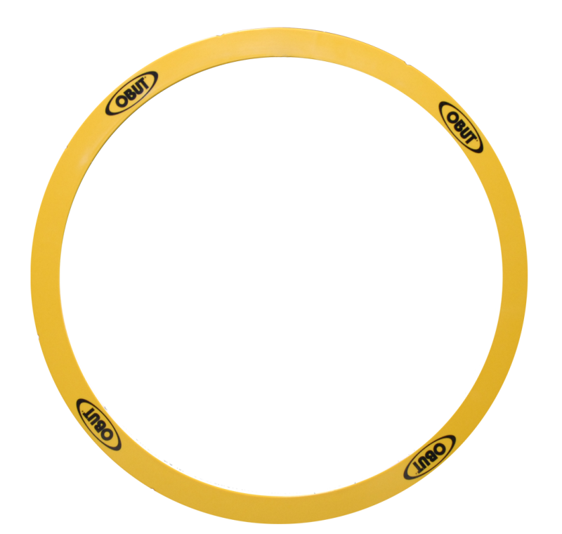 20 gele stijve cirkels