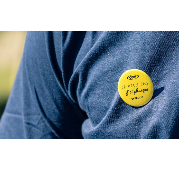 Je peux pas j'ai PETANQUE badge Je peux pas j'ai PETANQUE badge