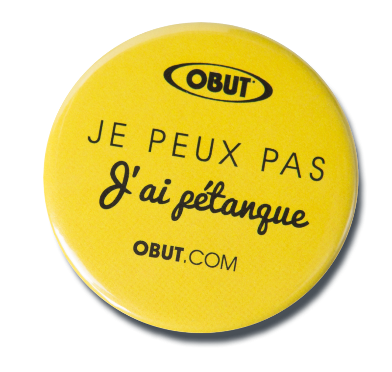 Je peux pas j'ai PETANQUE badge Je peux pas j'ai PETANQUE badge