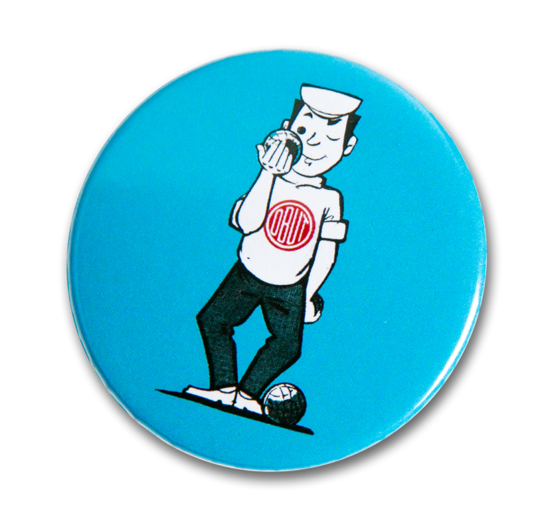 Vintage mascotte badge