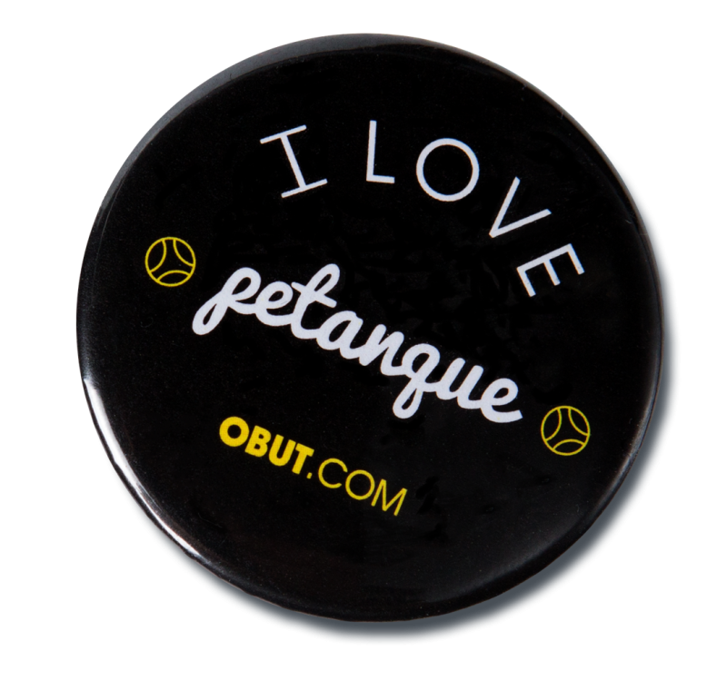 Button I love petanque