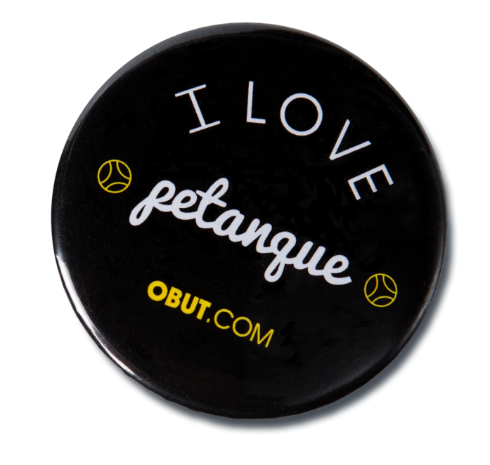 Badge I love pétanque