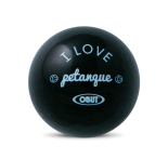 Schlüsselring mit Zielkugel I love pétanque
