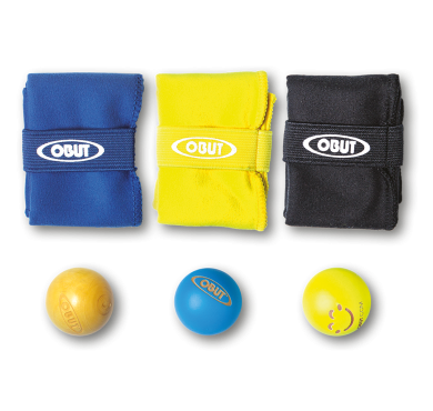 Lot De 5 Chiffonnettes Pétanque Colorées – Vert, Bleu, Rose, Noir, Rouge – Logo LATEAM Brodé, Nettoyage Boules