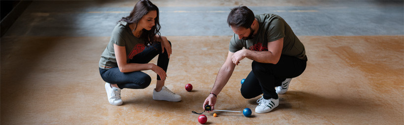 GelÃ¤ndetaugliche PÃ©tanque-Kugeln